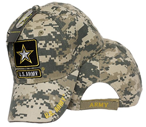 MWS U.S. Army Star Camo Camouflage Shadow Ball Cap Licensed Baseball Embroidered