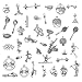 JIALEEY 40 PCS Sports Equipment Charms Mixed Cheerleader Girl Dance School Sports Spirit Gymnastics Pendants DIY for Jewelry Making and Crafting