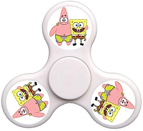 Hunter Hut SpongeBob SquarePants-White,Hand Spinner Toy for Killing Time,Stress Reducer Relieve Anxiety and Boredom,EDC Fidget Spinner High Speed ADHD Focus Anxiety Relief Toys