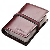 Teemzone Genuine Leather Business Credit Card Case Holder Organizer