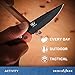 Benchmade - Griptilian 551 Knife, Plain Drop-Point, Coated Finish, Orange Handle