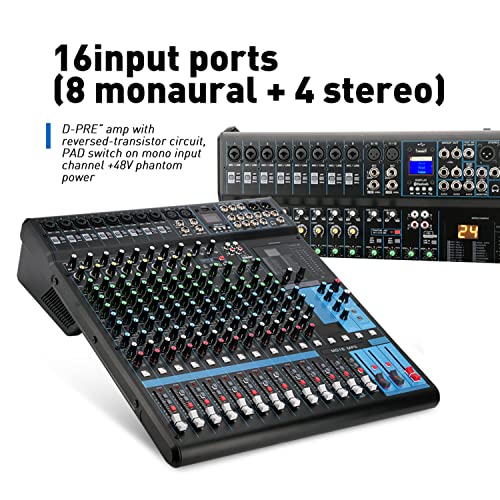 Audio Mixer Bluetooth GMARK Professional Mixer Usb Interface Sound