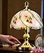 Collections Etc Hummingbird Desk Tabletop Touch Lamp with Gold Base and Accents, 3 Light Settings