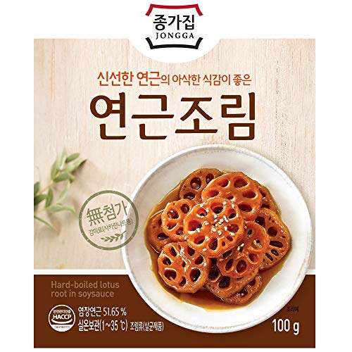 [Jongga] Korean side dish 3 set / Lotus Root Glazed Dishes 100g + Stir-fried Gochujang Anchovies 60g + Black Soybean Glazed Dishes 60g / Korean food (overseas direct shipment)
