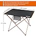 MARCHWAY Lightweight Folding Roll Up Camping Picnic Table, Ultralight Portable Compact for Outdoor Travel, Camp, BBQ, Beach, Tailgate Party, Hiking (Orange, Large)
