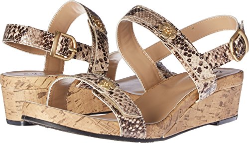 Soft Style By Hush Puppies Womens Ocean Wedge Sandal Bone