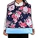 Sumnacon Reusable Waterproof Adult Bibs 2 Pack with Crumb Catcher- Machine Washable, Large Extra Long Mealtime Protector, Dining Bibs with Crumb Catcher(Lip-Prints+Flower)