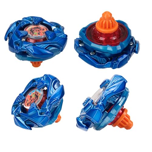 X Kreisel Battle Set, 4 Battle Spinners, 2 Launchers, Gyro Starter Pack for Boys, Kids Toys, Birthday Toys, 6+ (BB213)