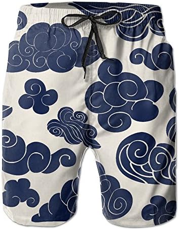 Mens Funny Auspicious Cloud Sport Running Pants