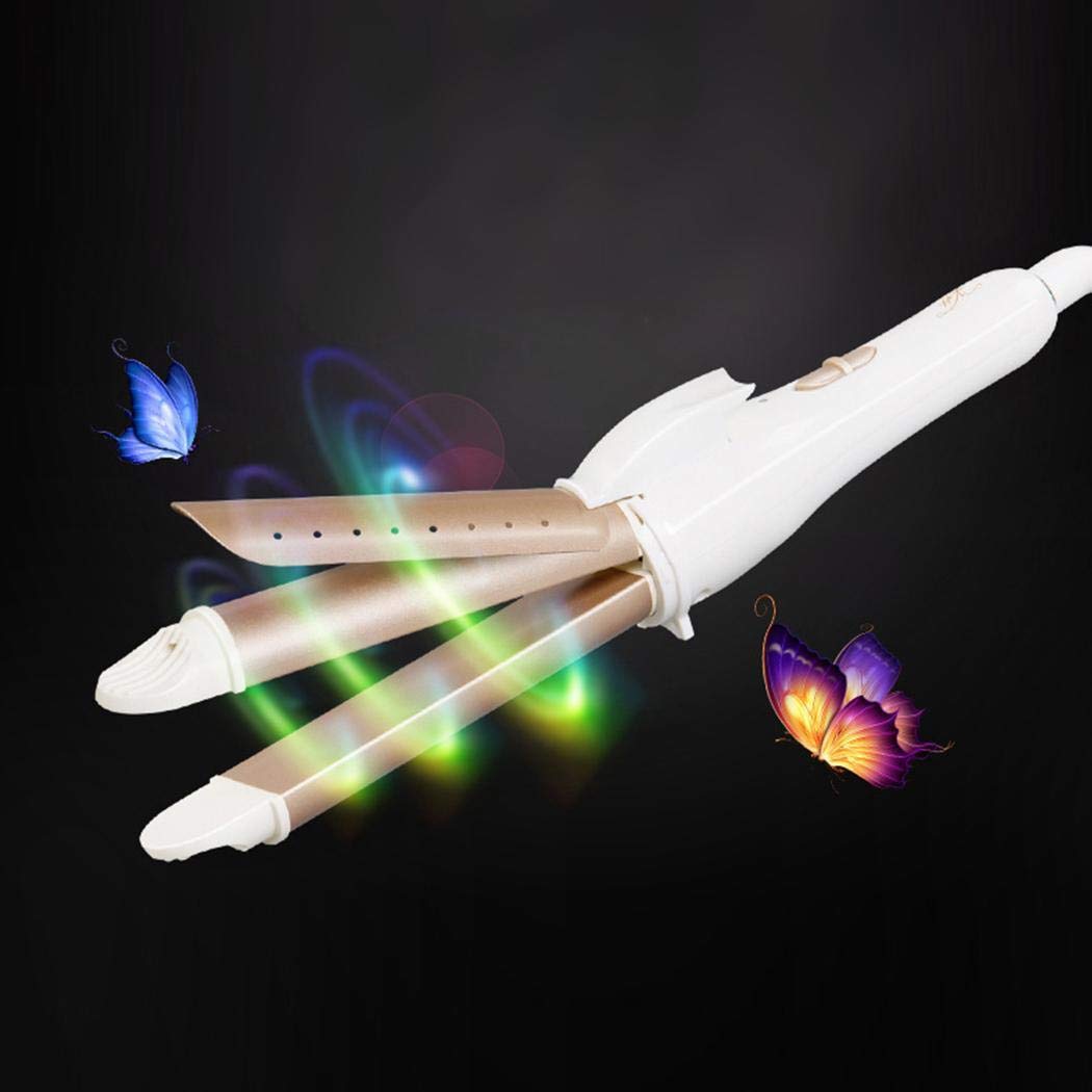 Roseni Women Hair Curling Straight Multi-function Hair Waver Curler Styling Tools (Pink)