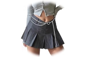 EYRAEVOR Waist Chain Belt for Women Fashion Multilayer Chain Belt Y2K Style Heart Waist Body Jewelry for Dress