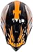 Youth Kids Off Road Gear Combo Helmet Gloves & Goggles - Orange (Medium)