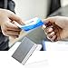 JuneLsy Professional Business Card Holder, Stainless Steel Card Case Slim and Lightweight Design for Men and Women(L-A1)
