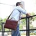 Leathario Leather Briefcase for Men Leather Laptop Bag Shoulder Messenger Bag Business Work Bag Brown