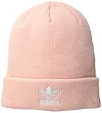 adidas Women's Originals Trefoil Beanie, Ice Pink/White, One Size