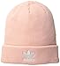 adidas Women's Originals Trefoil Beanie, Ice Pink/White, One Size