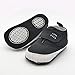 Weixinbuy Baby Boy's Canvas Soft Sole Sneaker High Shoe Black L