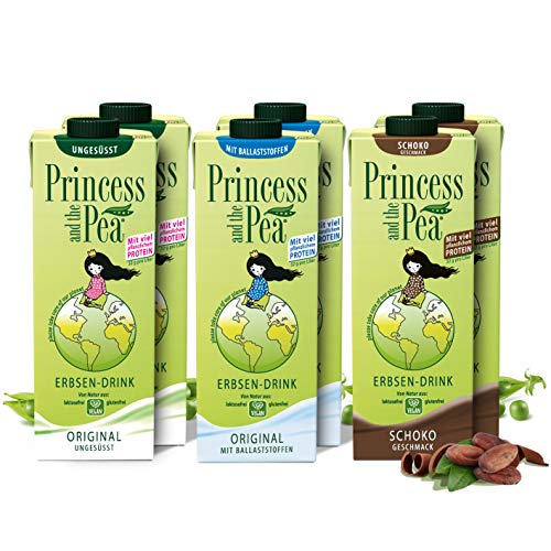 PRINCESS AND THE PEA Erbsen-Drink | Vegan | 8 g Protein pro 250 ml (6er PROBIERSET)