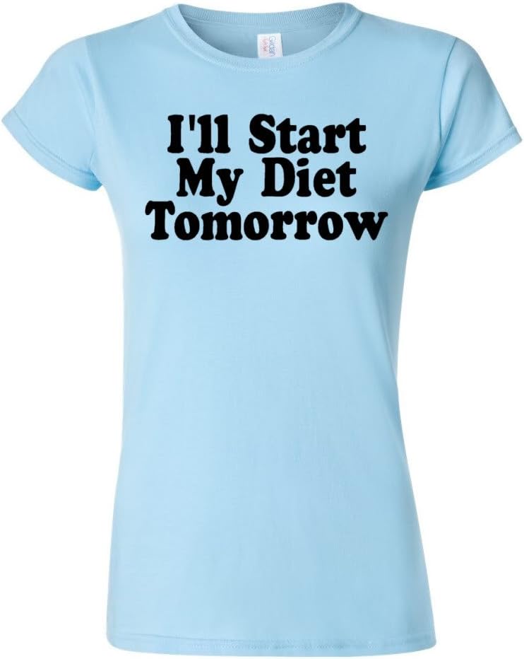 I Will Start My Diet Tomorrow Juniors T-Shirt