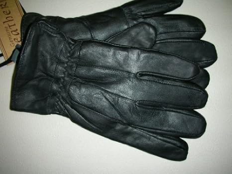thinsulate black leather gloves