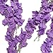 GPARK 6 Pieces Wisteria Artificial Flower 45 inch Bushy Silk Vine Ratta Hanging Garland Hanging for Wedding Party Garden Outdoor Greenery Office Wall Decoration Purple