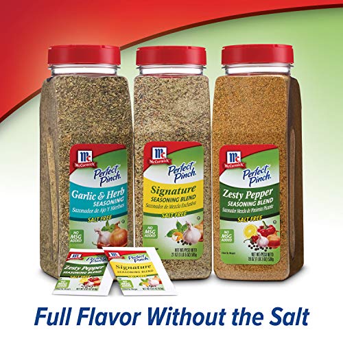 McCormick Perfect Pinch Zesty Pepper Salt Free Seasoning, 19 oz