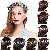 Flower Headband Garland Crown Festival Wedding Hair Wreath BOHO Floral Headband