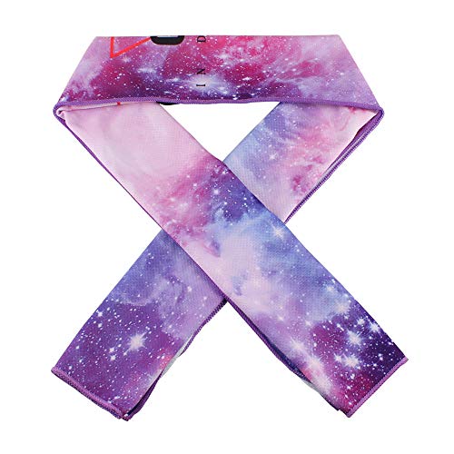 btcus4 Cooling Towel for Instant Relief Ice Cold Quickly Soft Breathable - Sports, Fitness, Yoga (Purple)
