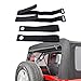 MFC Black Rear Window Roll Up Snap Straps & Soft Top Sunrider Straps Fit for Jeep Wrangler 2007-2021