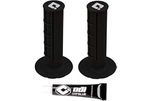 JET SKIS INTERNATIONAL ODI Dirtbike Grips MX Half Waffle Grip Set with Glue Choose Your Color
