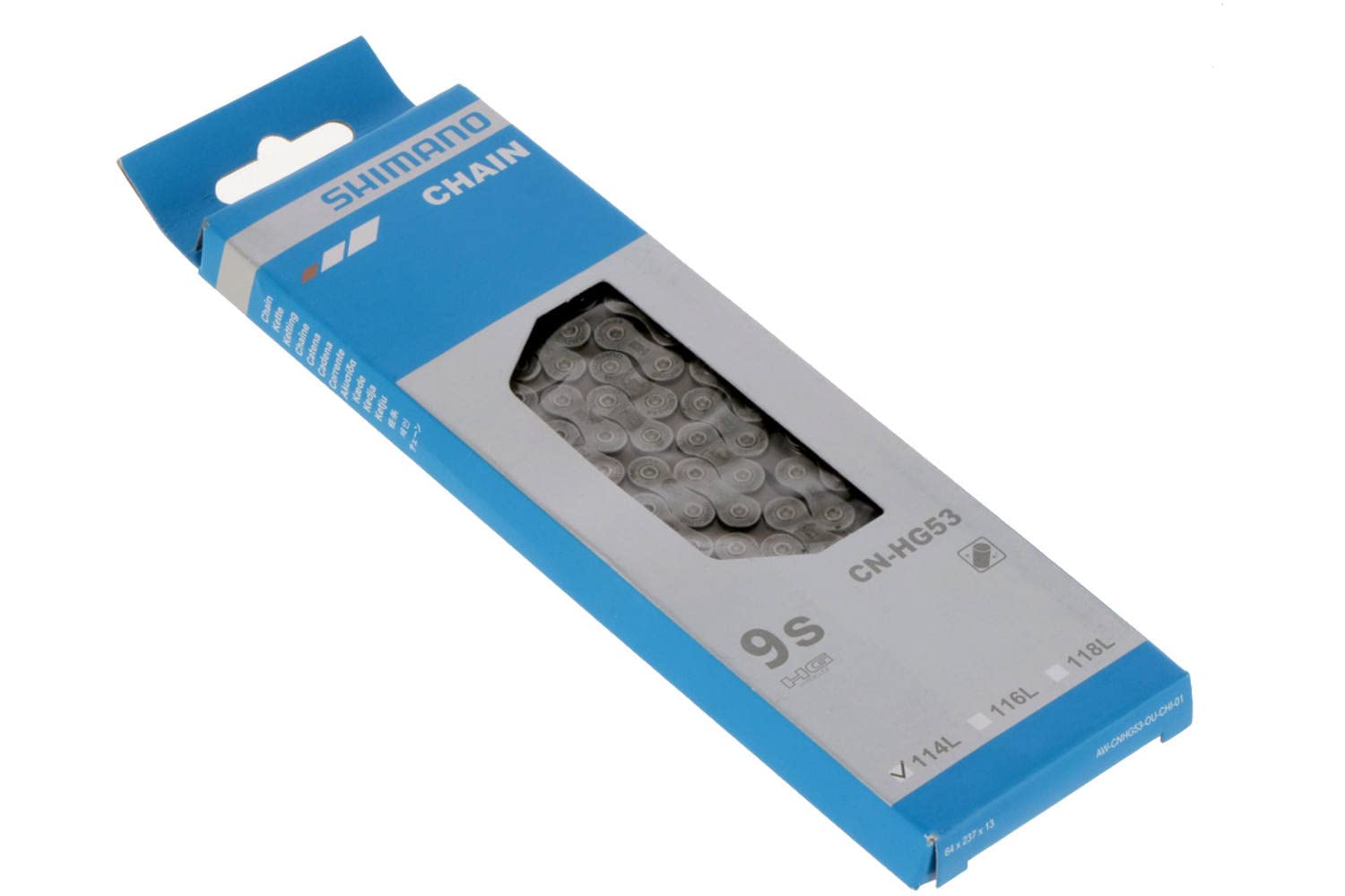 Shimano Cicli Bonin Unisex Adult 8/9 Speed Hg53 Bicycle Chains - Silver, One Size