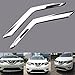 2pcs Chrome Front Center Grill Grille Cover Trim For 2014 2015 2016 Nissan X-Trail T32 Rouge
