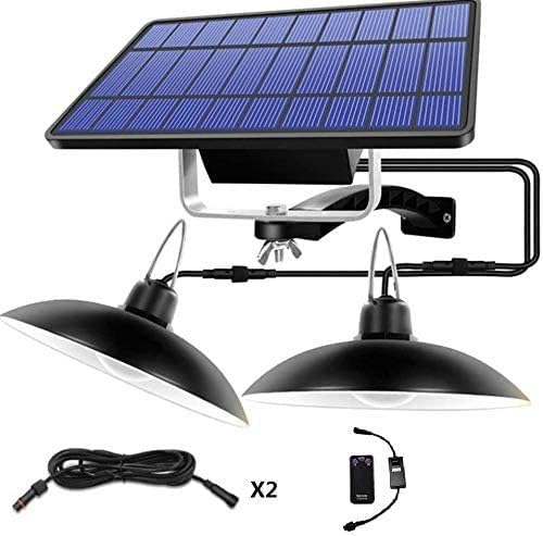 Solar Hangelampe Solar Hangeleuchte Mit Fernbedienung Solarpanel Solarleuchte Solarlampe Aussen Fur Gartenhaus Camping Wandern Angeln Gartenhaus Ip65 Wasserdicht Schwarz 32 Weiss Licht Amazon De Beleuchtung