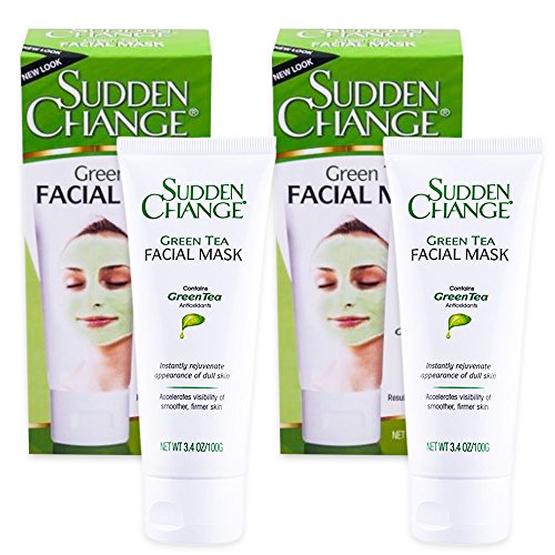 Sudden Change Green Tea Facial Mask 3.4oz (2 Pack) - //medicalbooks.filipinodoctors.org