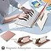IVSO Keyboard Case for iPad Pro 12.9 2018-3rd Gen One-Piece Wireless Keyboard [Compatible Apple Pencil Charging] Auto Wake Sleep Case with Keyboard for iPad Pro 12.9 2018 (Not for 2017/2015) Rosegold