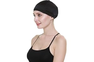 FOCUSCARE Wig Cap-100% Mulberry Silk Breathable Soft for Bald Head Available All The Year