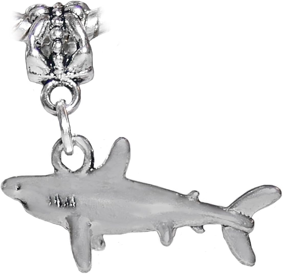 Shark Great White Mako Beach Aquarium Charm for European Bracelets