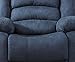NHI Express Addison Large Contemporary Microfiber Recliner, Blue
