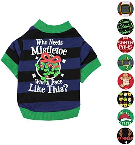 Alroman Dogs Christmas Shirts Snowflakes Clothes Pet Santa Claus Suit Puppy Red Clothing Doggie Winter Apparel Cold Weather Coats Cat Xmas Costumes New