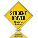 Zento Deals Reflective Student Driver Please Be Patient Magnetic Sign – High Reflective Vehicle Bumper Sticker – Safety Strong Magnetic Car Sign