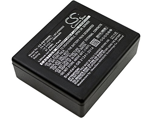 2600mAh Battery for Brother PTP950NW, RuggedJet RJ-4030, PA-BB-001, PA-BB-002, PT-D800W, PT-E800T/TK
