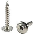 BCP Fasteners 50 Qty #8 x 1" 304 Stainless Steel Phillips Modified Truss Head Wood Screws (BCP1211)