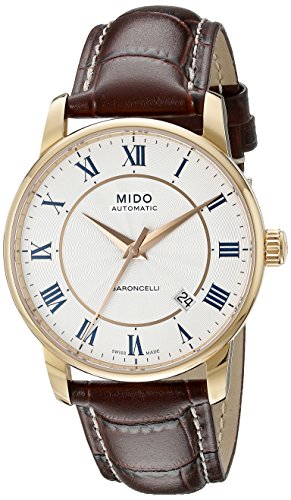 Mido Men's MIDO-M86002218 Baroncelli Analog Display Swiss Automatic Brown Watch
