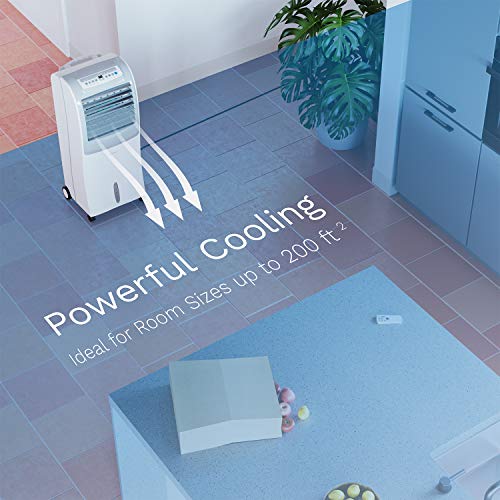 hOmeLabs Evaporative Cooler Cooling Fan with 3 Wind Modes, 3 Speeds