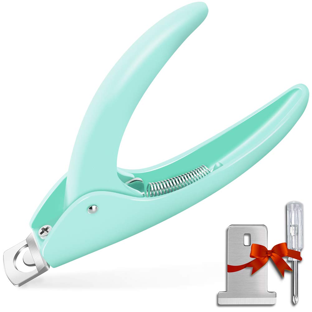 Elegant Violet Red Premium Adjustable Stainless Steel Artificial Acrylic Fake False Nail Tip Clipper Cutter Trimmer Manicure Pedicure Sharp Blade Clip Tool For Salon Home Nail Art Beauty Design DIY: Beauty