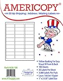 5 Packs X 3,000 Label Name and Address Labels, 2-5/8