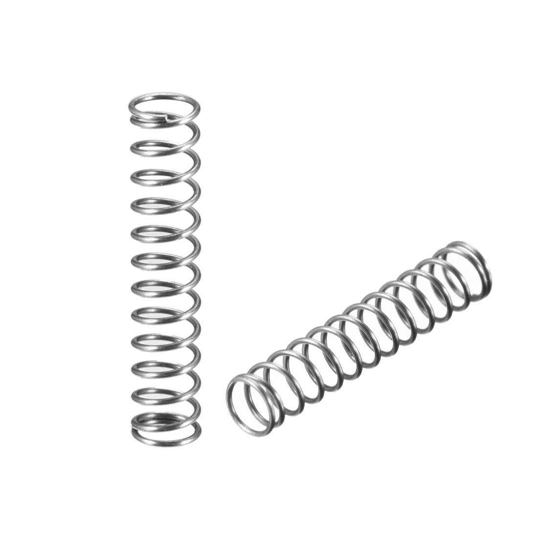 sourcing map Wire Diameter 0.012", OD 0.12", Free Length 0.60" Spring Steel Coil Extended Compressed Spring 30pcs