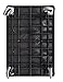 Luxor XLC11-B Two Shelf Heavy-Duty Utility Cart , Black