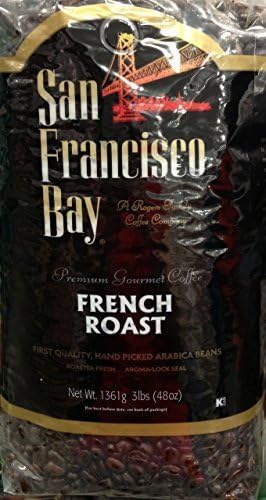 San Francisco Bay French Roast Coffee Beans 3lbs / 48 Oz. Bag - Pack of 2 by San Fransisco Bay