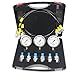 Hydraulic Pressure Test Coupling Kit - SINOCMP Hydraulic Gauge Sets with 6 Couplings, 3 160cm Long Hoses and 3 Pressure Gauge 25/40/60Mpa for Excavator Construction,1.7KG, 2 Year Warranty